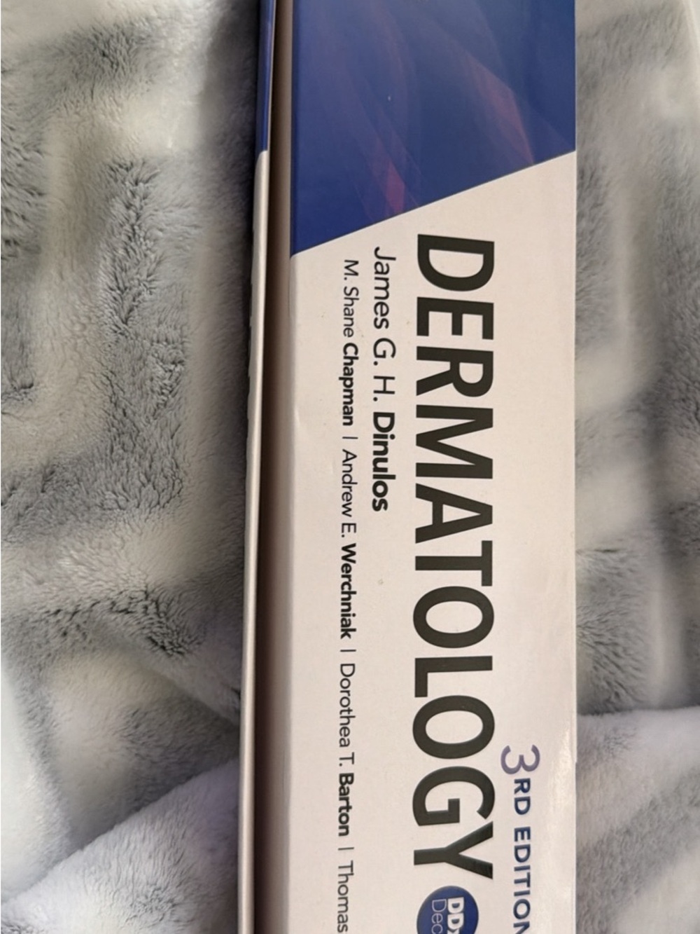 Dermatology 3rd Edition Medical Textbook - Blue and White Cover